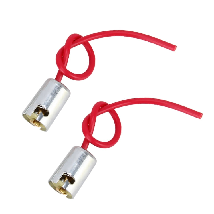 2 PCS BA9S Light Lamp Bulb Holder Base Socket Wire Connector - Others by buy2fix | Online Shopping UK | buy2fix