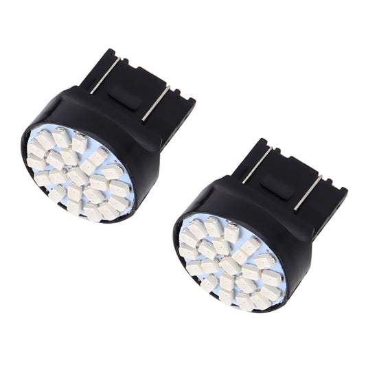 10 PCS T20/7443 Car Auto Lamp 1.2W 22-SMD 1206 LED Bulbs Brake Light by buy2fix