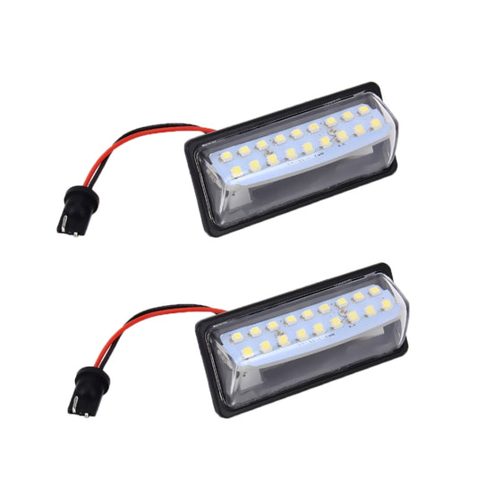 2 PCS LED License Plate Light 18-SMD Bulbs Lamps for Nissan/Teana 03 / Tada 03-08 /Sylphy 2008 /Sunny 2001-2006,2W 120LM,6000K, DC12V(White Light) by buy2fix