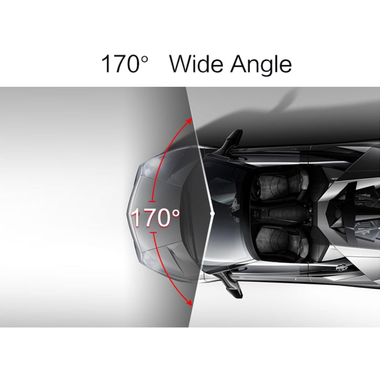 4 inch HD Video Recording HD Display Car Recorder with Separate F2.0 Camera, 12MP 170 Degrees Wide-angle/ Rear View Loop Recording/ G-Sensor Recording/ WDR Full HD/ Front Camera 1080P/ Rear Camera 720P/ Support 32G TF Card by buy2fix