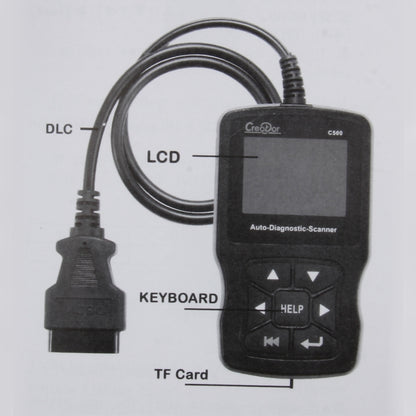 C500 Code Scanner 320*240 Pixel Display Car Scanner  Fault Code Reader Scanner Update Online Automotive Diagnostic Tool, Support SD card - In Car by buy2fix | Online Shopping UK | buy2fix