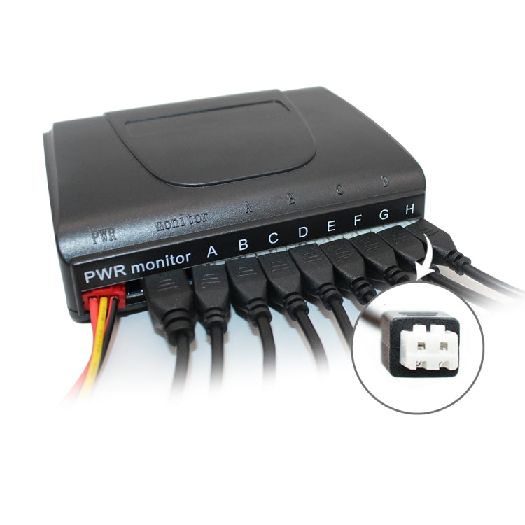 PZ-300-8 Car Parking Reversing Buzzer LED Monitor Parking Alarm Assistance System with 4*7m Front Sensors and 4*2.5m Rear Sensors - In Car by buy2fix | Online Shopping UK | buy2fix