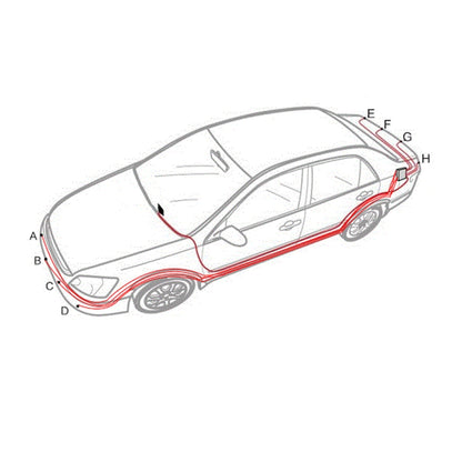 PZ-300-8 Car Parking Reversing Buzzer LED Monitor Parking Alarm Assistance System with 4*7m Front Sensors and 4*2.5m Rear Sensors - In Car by buy2fix | Online Shopping UK | buy2fix