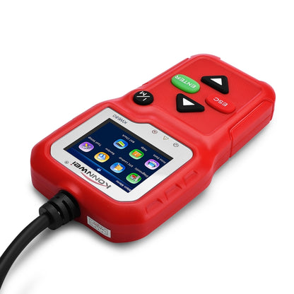 KONNWEI KW680 Mini OBDII Car Auto Diagnostic Scan Tools  Auto Scan Adapter Scan Tool (Can Detect Battery and Voltage, Only Detect 12V Gasoline Car)(Red) - In Car by KONNWEI | Online Shopping UK | buy2fix