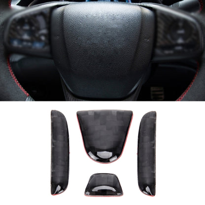 4 in 1 Steering Wheel H Logo Trim Decal Sticker for Honda Civic 10th Gen 2016-2019 by buy2fix