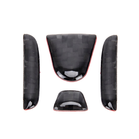 4 in 1 Steering Wheel H Logo Trim Decal Sticker for Honda Civic 10th Gen 2016-2019 by buy2fix