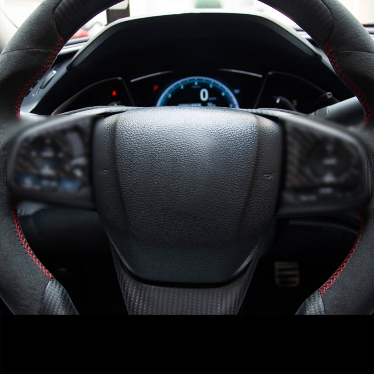 4 in 1 Steering Wheel H Logo Trim Decal Sticker for Honda Civic 10th Gen 2016-2019 by buy2fix