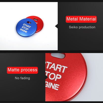 3D Aluminum Alloy Engine Start Stop Push Button Cover Trim Decorative Sticker for Mazda CX4 / CX5 / Axela / ATENZA(Red) by buy2fix