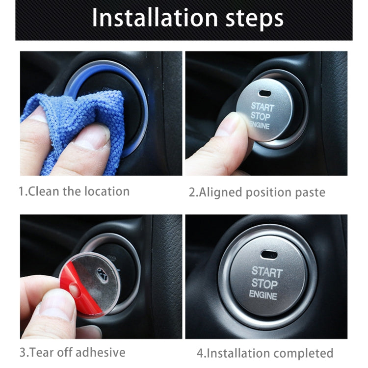 3D Aluminum Alloy Engine Start Stop Push Button Cover Trim Decorative Sticker for Mazda CX4 / CX5 / Axela / ATENZA(Red) by buy2fix
