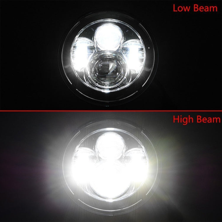 2 PCS 7 inch IP68 Waterproof 6500K 75W CREE LED Headlight Hi/Lo Beam Driving Lamp for Jeep Wrangler JK TJ LJ - Work Lights by buy2fix | Online Shopping UK | buy2fix