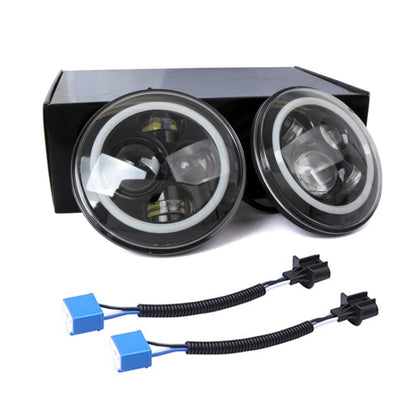 2 PCS 7 inch IP68 Waterproof 6500K 75W CREE LED Headlight Hi/Lo Beam Driving Lamp for Jeep Wrangler JK TJ LJ - Work Lights by buy2fix | Online Shopping UK | buy2fix