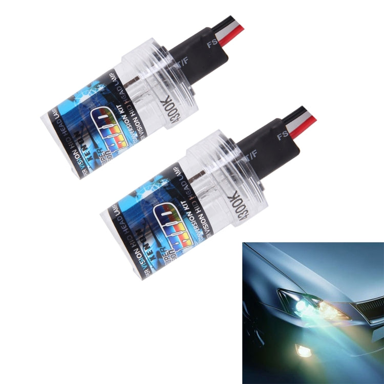 2PCS DC12V 35W H7 2800 LM HID Xenon Light Single Beam Super Vision Waterproof Head Lamp, Color Temperature: 4300K(White Light) - Xenon Lights by buy2fix | Online Shopping UK | buy2fix
