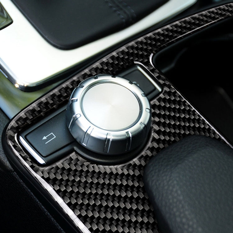 Car Carbon Fiber Left Drive Gear Position Panel Decorative Sticker for Mercedes-Benz W204 2007-2013 / W212 2010-2012 by buy2fix