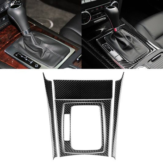 5 PCS Car Carbon Fiber Left Drive Gear Position Panel Decorative Sticker for Mercedes-Benz W204 2007-2013 by buy2fix