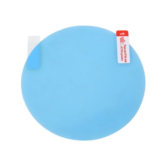 Car Round PET Rearview Mirror Protective Window Clear Anti-fog Waterproof Rain Shield Film, Diameter: 10cm by buy2fix