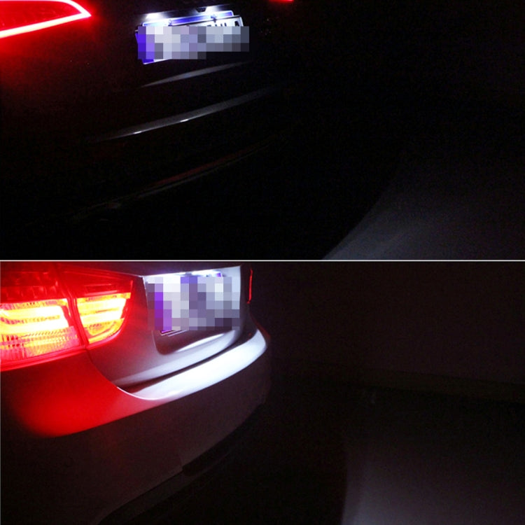 2 PCS DC 12V 2W 120LM 6000K LED License Plate Light 18-SMD 3528 Bulbs Lamps for Honda JAZZ(FIT) 02-17, Odyssay 08-17, Stream 01-05, CR-V 07-17 - License Plate Lights by buy2fix | Online Shopping UK | buy2fix