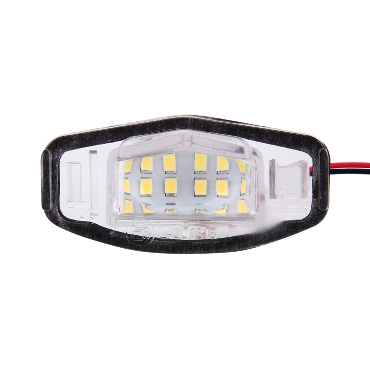 2 PCS DC 12V 2W 120LM 6000K LED License Plate Light 18-SMD Bulbs Lamps for Honda Civic VII4/5D 01-05, VIII 06-17, City 4D 03-09, Lengend 99-04 - License Plate Lights by buy2fix | Online Shopping UK | buy2fix