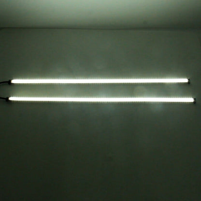 45cm 12W 3014-SMD LED 720LM Car Bulb Turn Signal Auto Reverse Lamp Daytime Running Light Source (White Light+Yellow Light) - Running Lights by buy2fix | Online Shopping UK | buy2fix