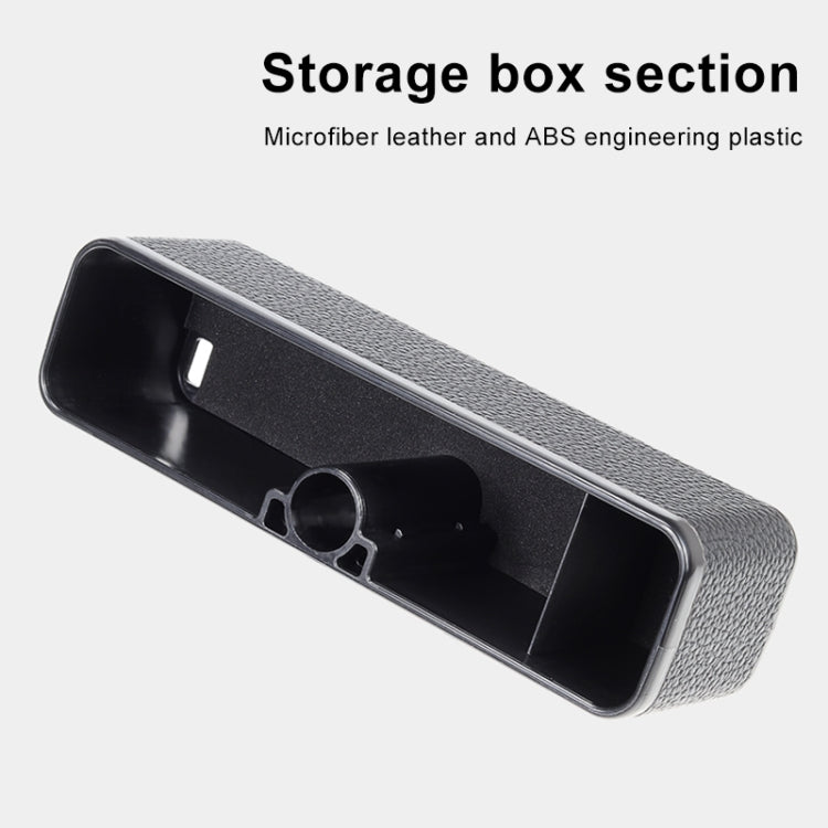 Universal Car Multi-functional Console Side Pocket Seat Gap Side Storage Box with Elbow Support Pad (Brown) by buy2fix