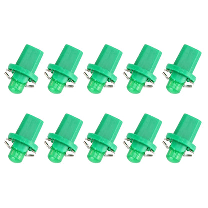 10 PCS 0.4W B8.5 Wedge Instrument Panel COB LED Light Dashboard Gauge Cluster Indicator Lamp Bulb (Green Light) by buy2fix