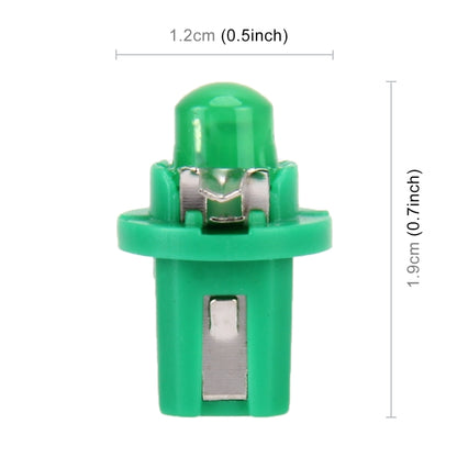 10 PCS 0.4W B8.5 Wedge Instrument Panel COB LED Light Dashboard Gauge Cluster Indicator Lamp Bulb (Green Light) by buy2fix