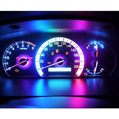 10 PCS 0.4W B8.5 Wedge Instrument Panel COB LED Light Dashboard Gauge Cluster Indicator Lamp Bulb (Green Light) by buy2fix