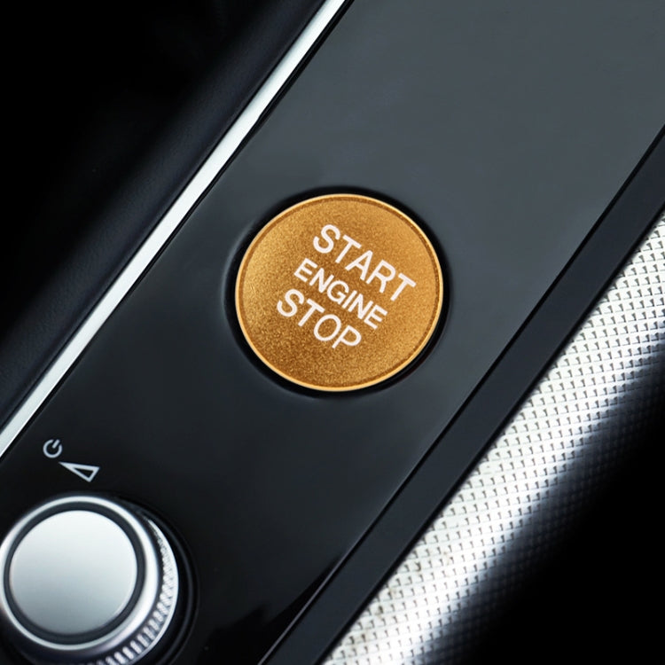 Car Engine Start Key Push Button Cover Trim Aluminum Alloy Sticker Decoration for Audi(Gold) by buy2fix