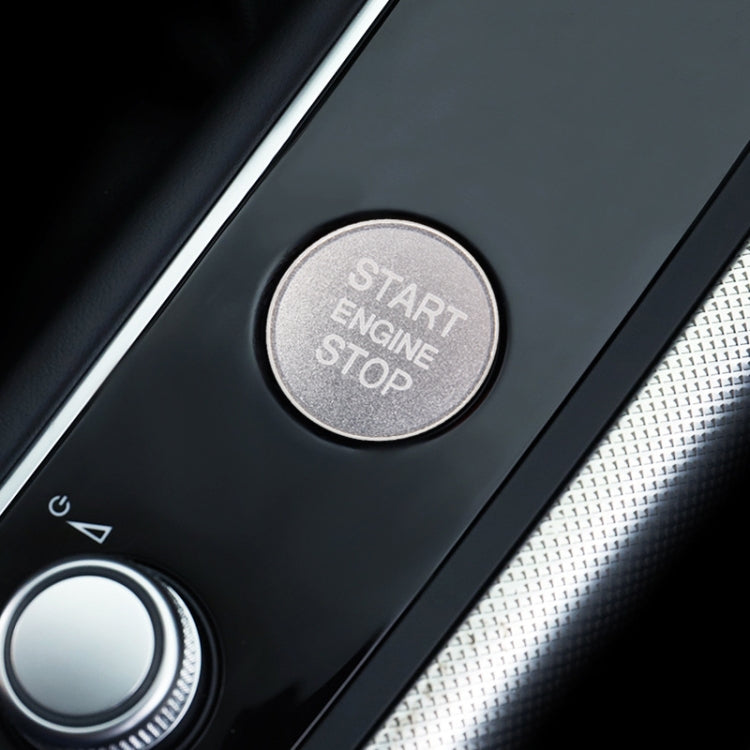 Car Engine Start Key Push Button Cover Trim Aluminum Alloy Sticker Decoration for Audi(Silver) by buy2fix