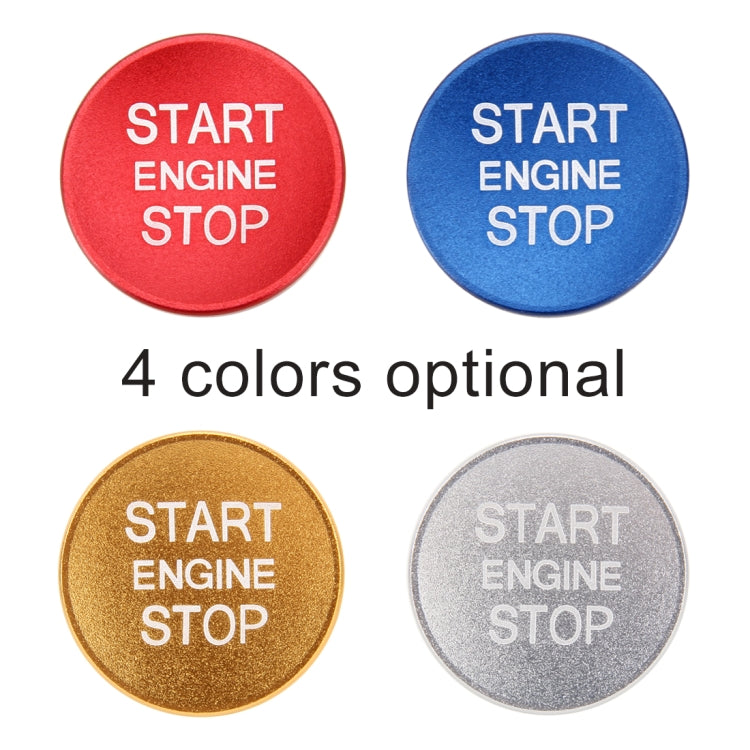 Car Engine Start Key Push Button Cover Trim Aluminum Alloy Sticker Decoration for Audi(Silver) by buy2fix