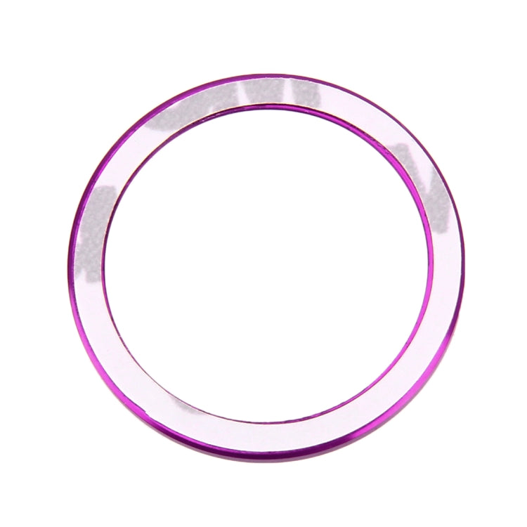 Car Engine Start Key Push Button Ring Trim Aluminum Alloy Sticker Decoration for Volkswagen(Purple) by buy2fix
