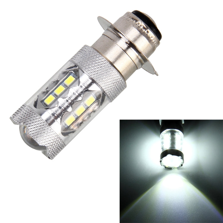 Motorcycle Headlights 250LM 6000K White H6M/PX15D 5W 16LEDs SMD-2835 Lamps, DC 12V (White Light) - Headlights by buy2fix | Online Shopping UK | buy2fix