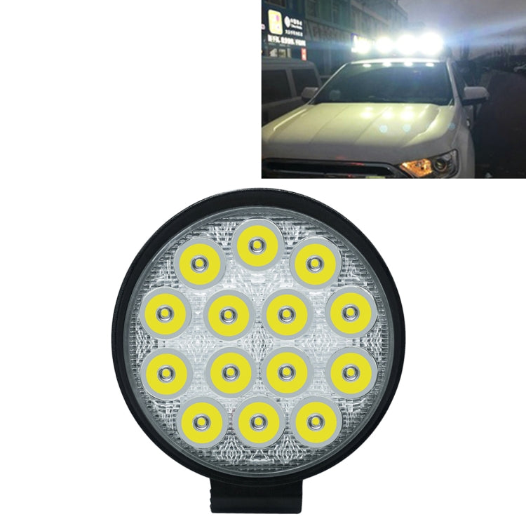 10.5W White Light Round-Shaped Waterproof Car Boat Marine Work Lights Spotlight LED Bulbs, DC 9-30V - Work Lights by buy2fix | Online Shopping UK | buy2fix