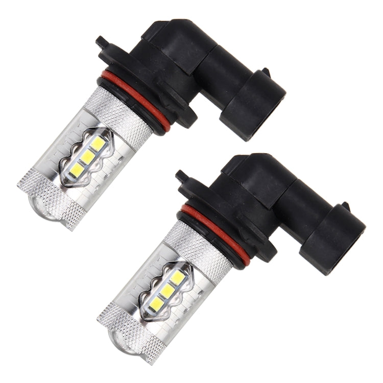 2 PCS HB3 / 9005 DC 12V 5W 250LM Auto Car Fog Lights with 16 SMD-2835 LED Bulbs (White Light) - In Car by buy2fix | Online Shopping UK | buy2fix