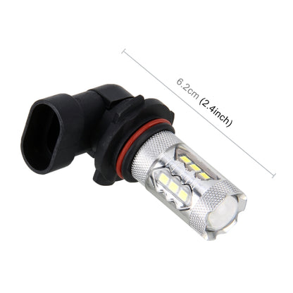 2 PCS HB3 / 9005 DC 12V 5W 250LM Auto Car Fog Lights with 16 SMD-2835 LED Bulbs (White Light) - In Car by buy2fix | Online Shopping UK | buy2fix