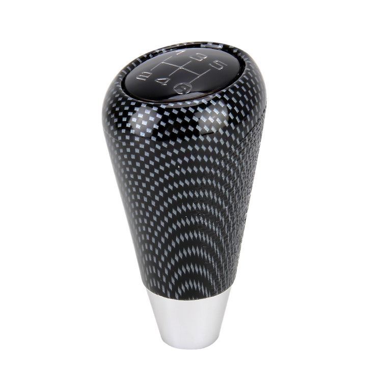 Universal Vehicle Modified Resin Shifter Manual 6-Speed Gear Shift Knob, Size: 8.2*5.5cm (Black White) - Shift Knob by buy2fix | Online Shopping UK | buy2fix