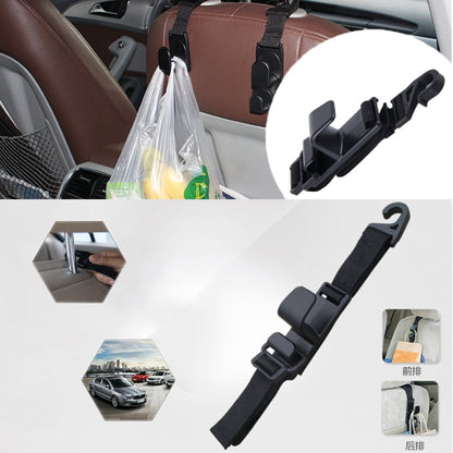 SHUNWEI SD-2512 Car Headrest Hook Universal Adjustable Car Back Seat Headrest Hanger Holder Hook for Bag Purse Cloth Grocery(Black) - Auto Fastener & Clips by SHUNWEI | Online Shopping UK | buy2fix