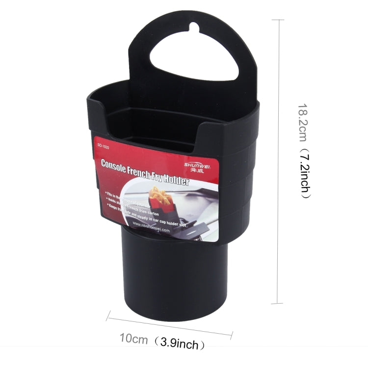 SHUNWEI SD-1020 Universal Console Car French Fry Drink Can Plastic Stand Holder(Black) - Stowing Tidying by SHUNWEI | Online Shopping UK | buy2fix