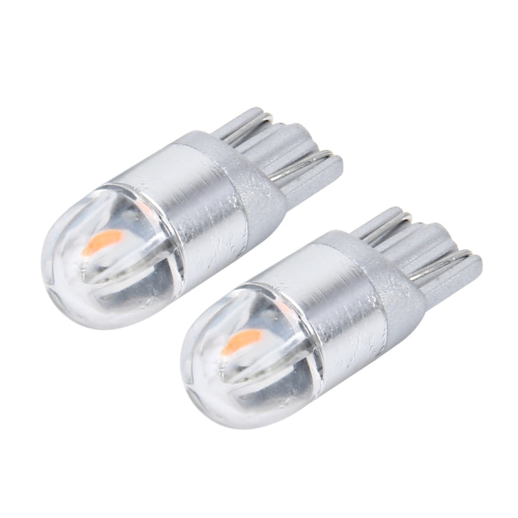 2 PCS T10 2W 2 SMD-3030 LED Car Clearance Lights Lamp, DC 12V (Yellow Light) by buy2fix