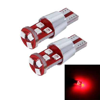 2 PCS T10 2.5W 9 SMD-3030 LED Car Clearance Lights Lamp, DC 12V(Red Light) - Clearance Lights by buy2fix | Online Shopping UK | buy2fix