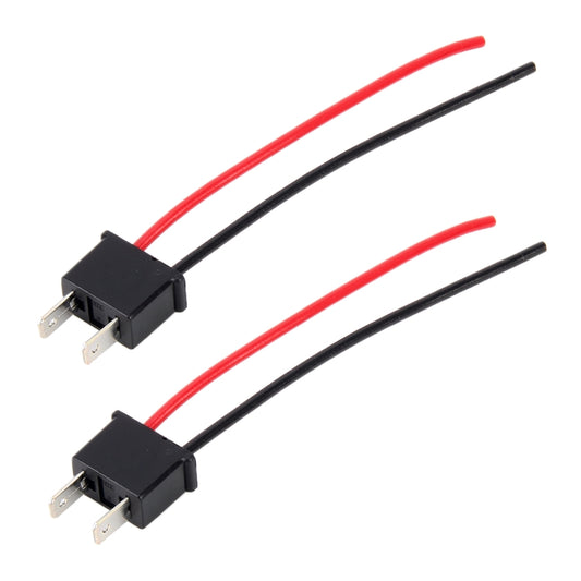 1 Pair H7 Bulb Holder Base Male Socket with Wire by buy2fix