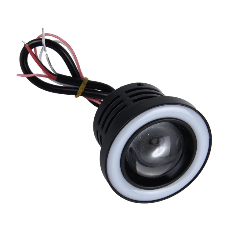 2 PCS 3 inch 10W 900 LM 6000K Car Fog Lights with Colorful Angle Eye Light, DC 12V(White Light) - Fog / Driving Lights by buy2fix | Online Shopping UK | buy2fix