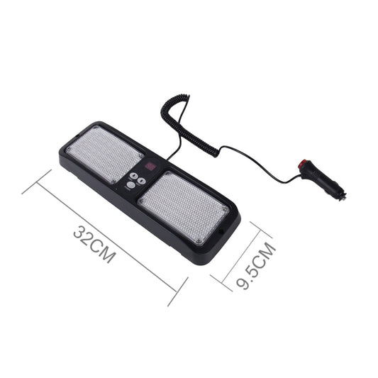 High qulaity DC 12V,9W LED Waterproof Car Sunshade Red Light And Blue Light Warning Lights Strobe Emergency Lights Flashing Light with 12 Kinds Flash Patterns by buy2fix