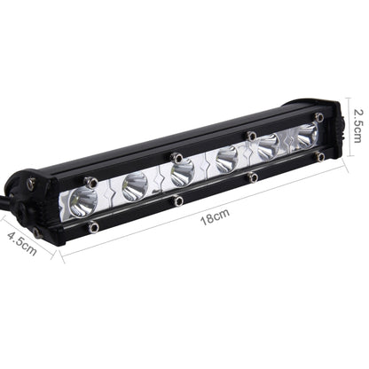 DC 10-30V 18W 2300LM 6500K Waterproof Vehicle Car Boat Marine External Work Lights Emergency Lights 30 Degrees Adjustable Spot Light LED Car Bulbs with 6 Intense CREE LED Lights(White Light) - Work Lights by buy2fix | Online Shopping UK | buy2fix