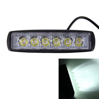 DC 10-30V 18W 1500LM 6500K Waterproof Vehicle Car Boat Marine External Work Lights Emergency Lights 30 Degrees Adjustable Spot Light LED Car Bulbs with 6 Intense Wafer LED Lights(White Light) - Work Lights by buy2fix | Online Shopping UK | buy2fix