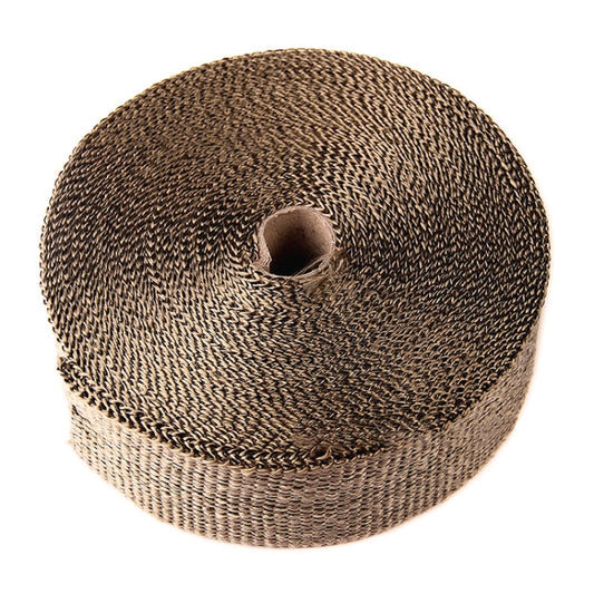 15m Titanium Gold Exhaust Wrap Auto Motor Exhaust Heat Shield Wrap Heat Resistant Wrap by buy2fix