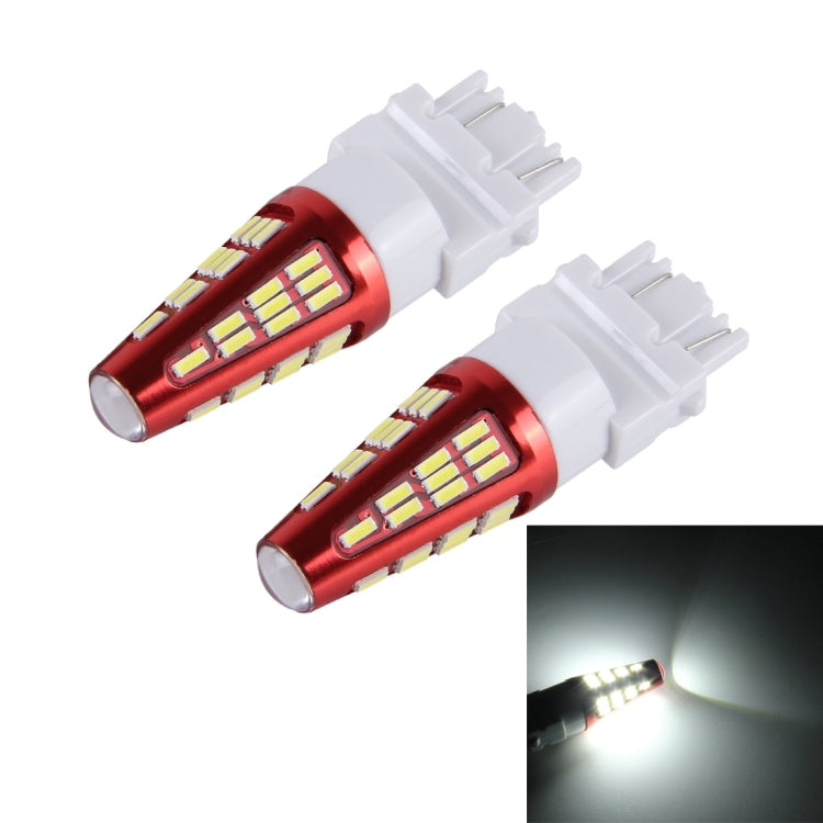 2 PCS 3157 10W 800LM 6000K 48 SMD-4014 LEDs Canbus Car Brake Light Lamp, DC 12V(White Light) - Brake Lights by buy2fix | Online Shopping UK | buy2fix