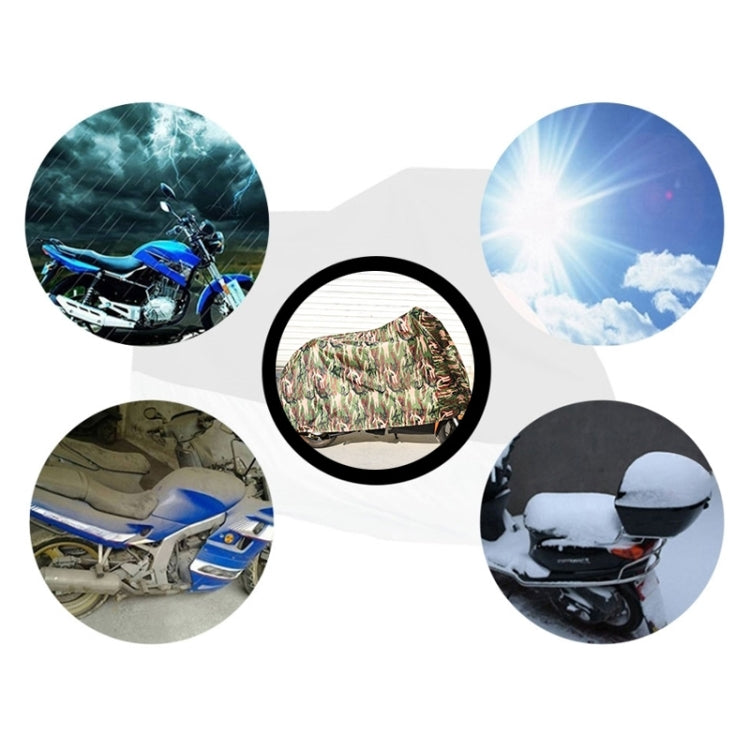 190T Polyester Taffeta All Season Waterproof Sun Motorcycle Mountain Bike Cover Dust & Anti-UV Outdoor Camouflage Bicycle Protector, Size: M by buy2fix