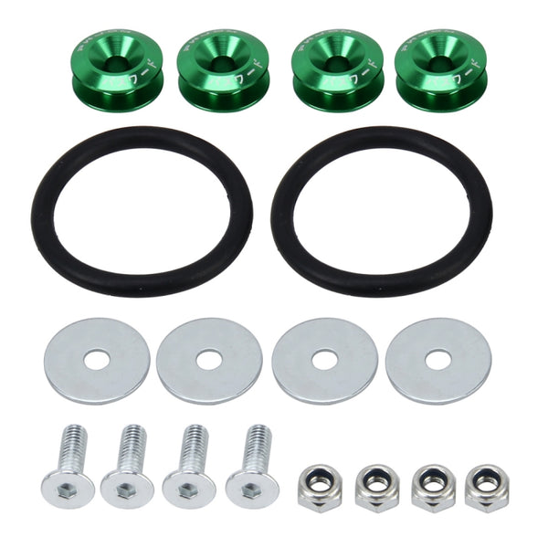 4 PCS Car Modified Screw Gaskets Bodywork Stainless Steel Gasket Bolts, Diameter: 24mm(Green) by buy2fix