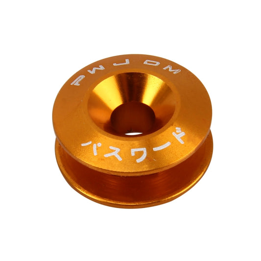 4 PCS Car Modified Screw Gaskets Bodywork Stainless Steel Gasket Bolts, Diameter: 24mm(Gold) by buy2fix