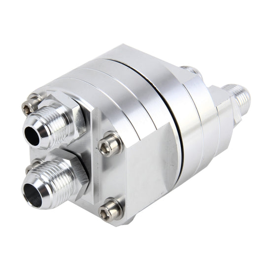 Auto Universal Aluminium AN8 Split Cake Ölgriff Ölfilter Sandwich Adapter für Ölkühlerplatte Kit Ölfilter Kühler Sandwichplatte Adapter Kühler Adapter